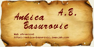 Ankica Basurović vizit kartica
